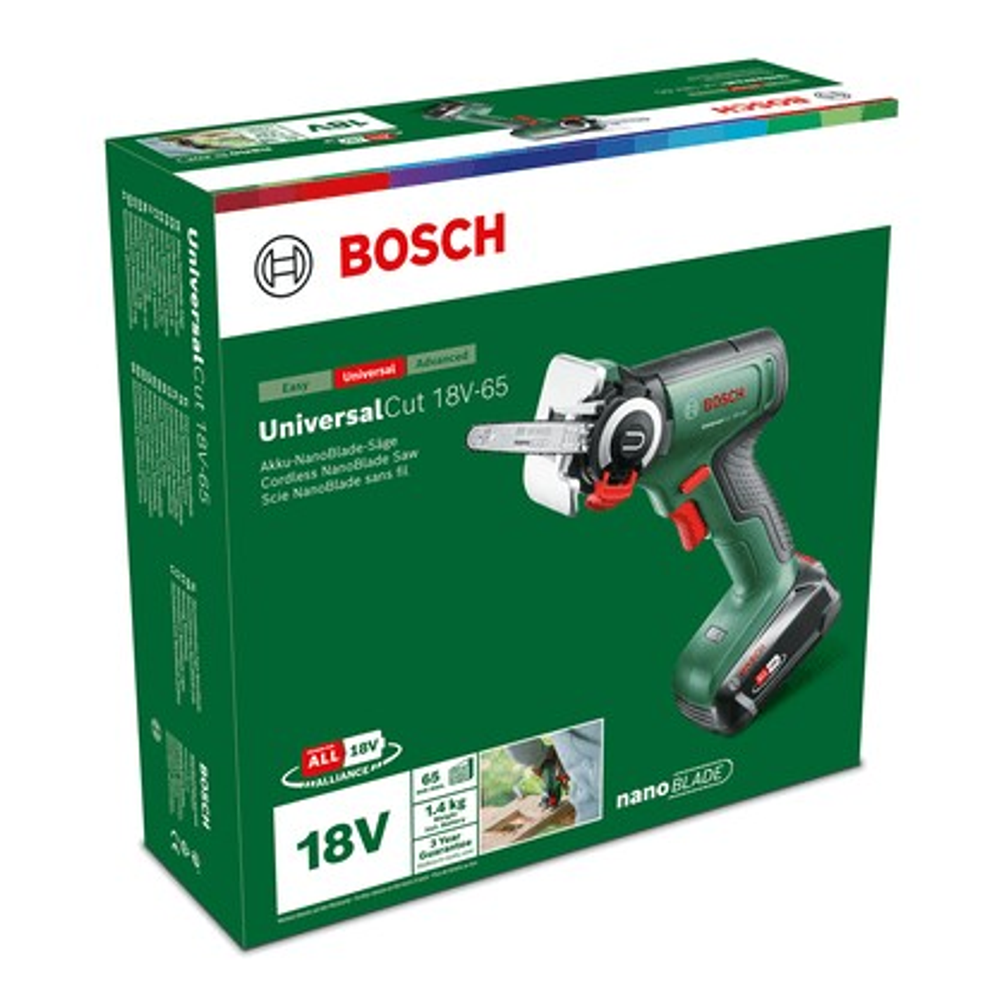 Serra NanoBlade sem fio UniversalCut 18V-65 - 1 bateria de 2,5 Ah | carregador BOSCH DIY 4