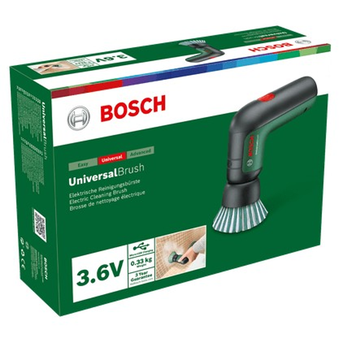 Escova de limpeza sem fio UniversalBrush BOSCH DIY 2