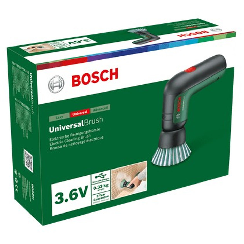 Escova de limpeza sem fio UniversalBrush BOSCH DIY 2