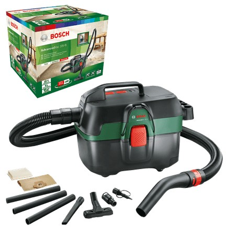 Aspirador a húmido e a seco sem fio AdvancedVac 18V-8 - Sem bateria | Sem carregador BOSCH DIY  3