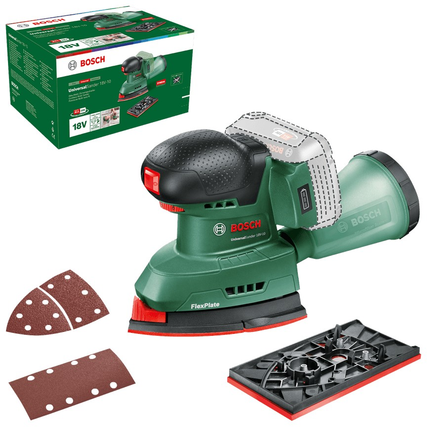 Multilixadeira sem fio UniversalSander 18V-10 - Sem bateria | Sem carregador BOSCH DIY  2