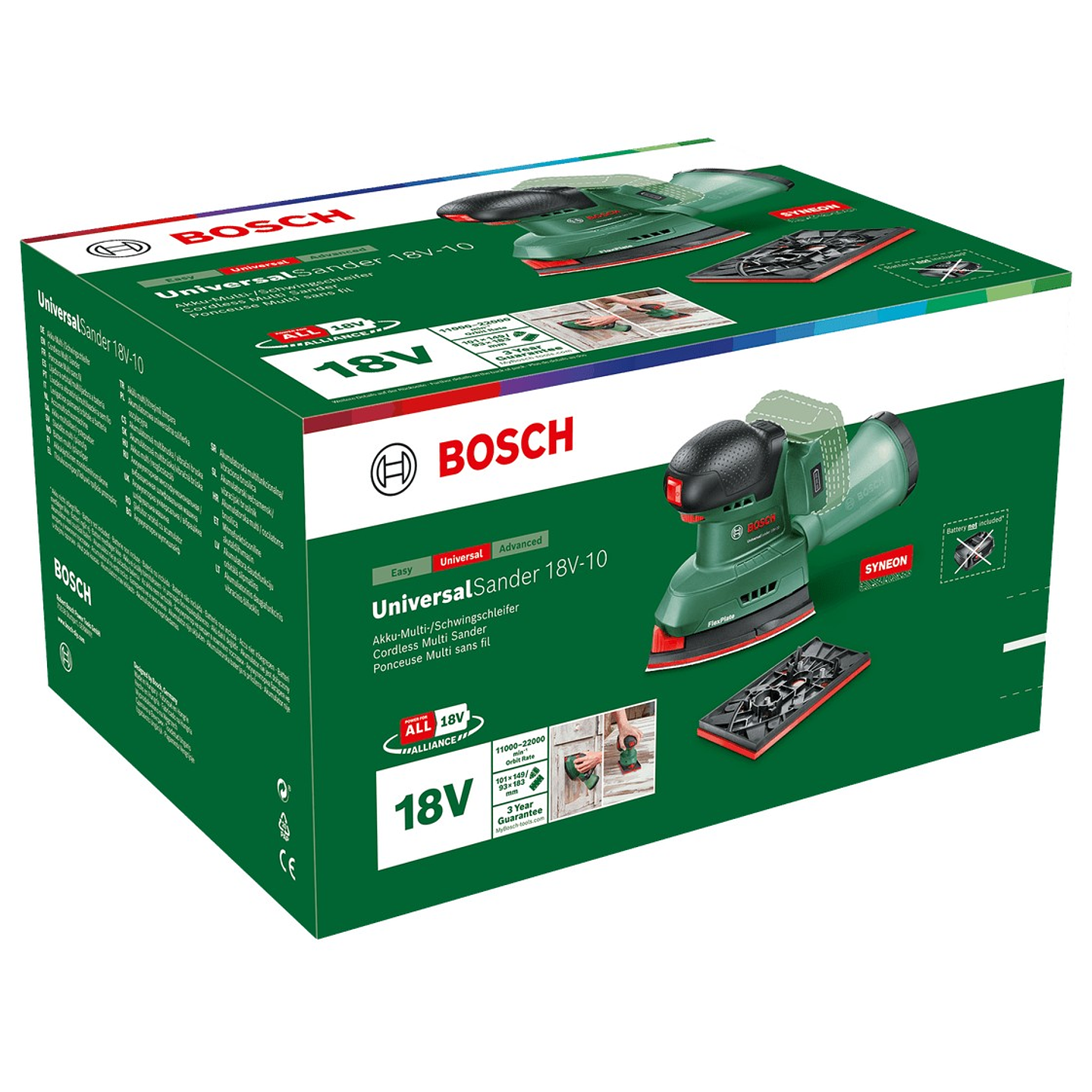 Multilixadeira sem fio UniversalSander 18V-10 - Sem bateria | Sem carregador BOSCH DIY  3
