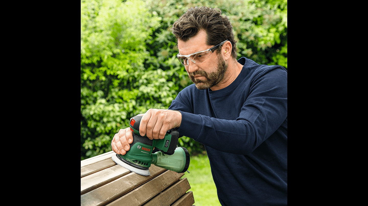 Lixadeira excêntrica sem fio UniversalOrbit 18V-20 - 1 bateria de 2,0 Ah | carregador BOSCH DIY 6