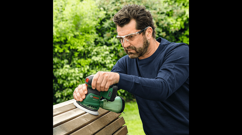 Lixadeira excêntrica sem fio UniversalOrbit 18V-20 - 1 bateria de 2,0 Ah | carregador BOSCH DIY 6