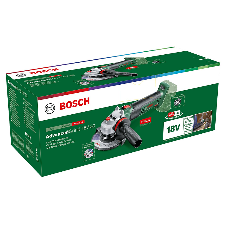 Rebarbadoras sem fio AdvancedGrind 18V-80 - Diâmetro do disco de rebarbar 125 mm BOSCH DIY 3