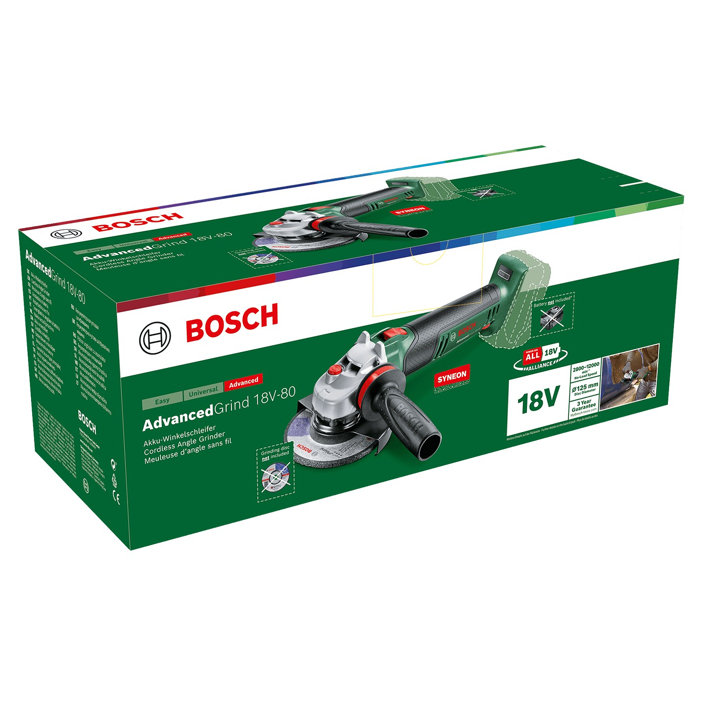 Rebarbadora sem fio AdvancedGrind 18V-80 (125) BOSCH DIY 3