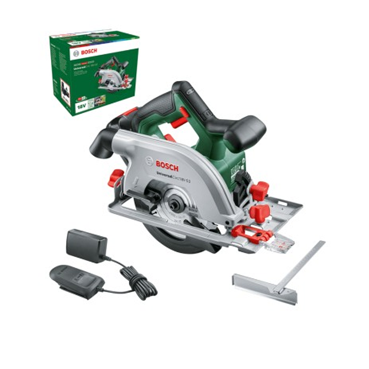 Serra circular sem fio UniversalCirc 18V-53 - 1 bateria de 2,5 Ah | carregador BOSCH DIY 1