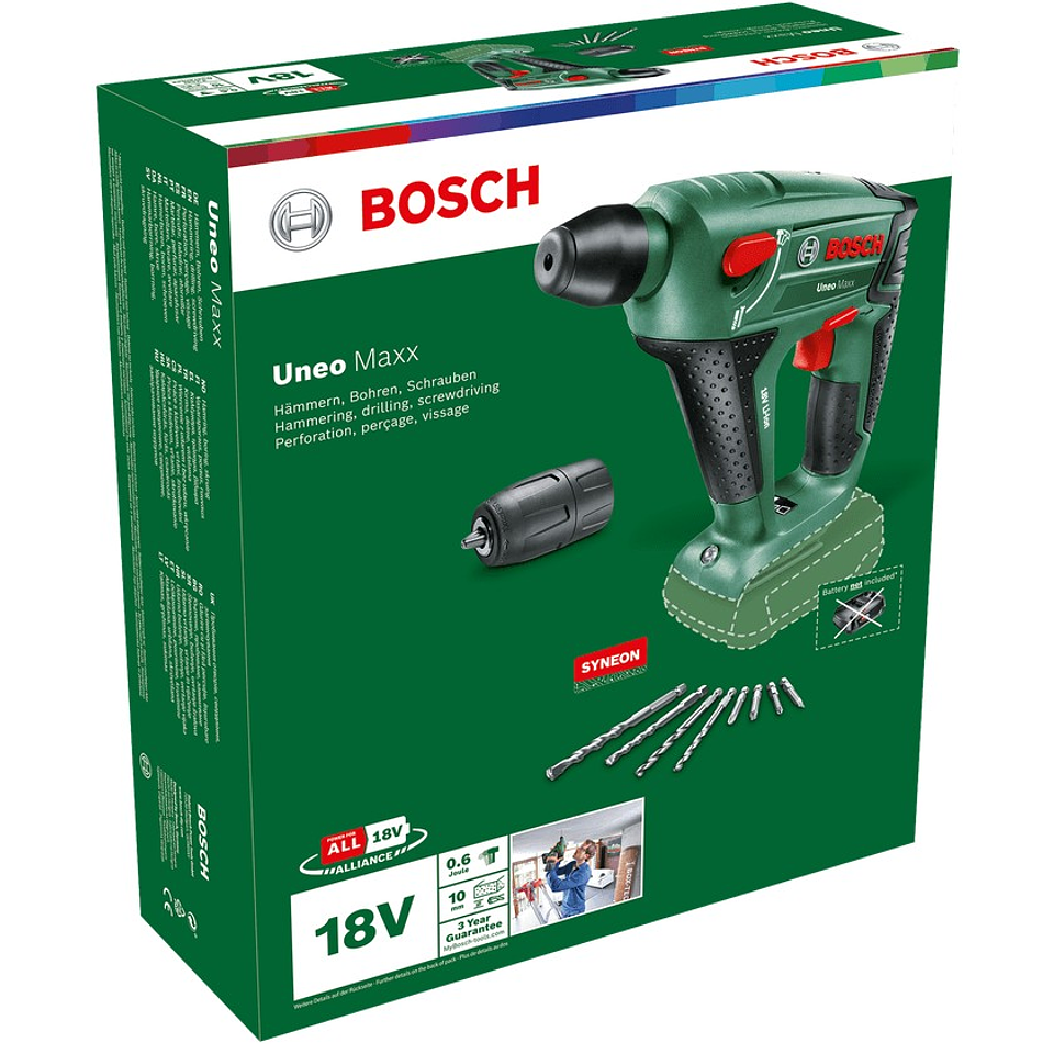 Martelo perfurador sem fio UNEO Maxx - Sem bateria | Sem carregador BOSCH DIY  3