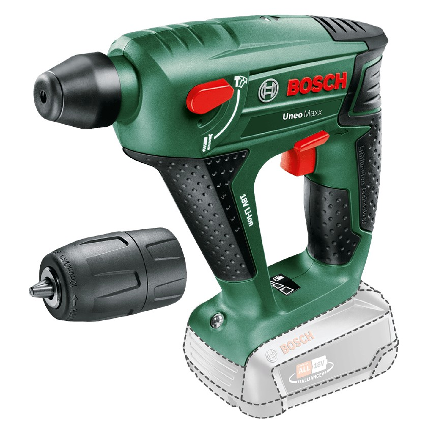 Martelo perfurador sem fio UNEO Maxx - Sem bateria | Sem carregador BOSCH DIY  1