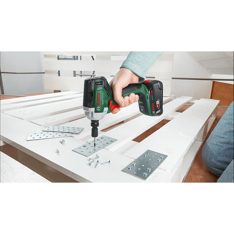 Chave de impacto sem fio UniversalImpactDrive 18V-350 - Sem bateria | Sem carregador | Com conjunto de chaves de caixa BOSCH DIY 7