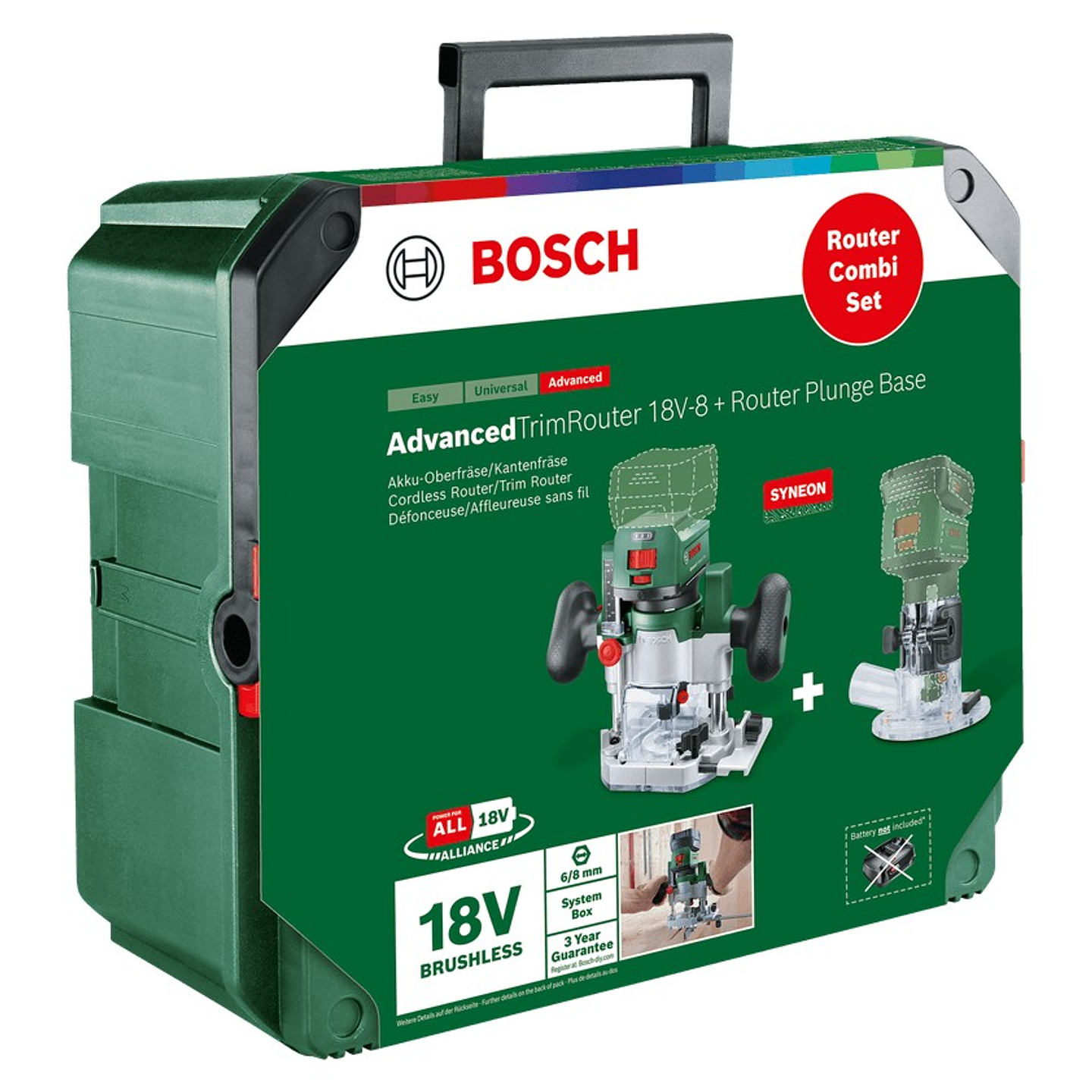 Tupia sem fio Conjunto combinado de tupia - Sem bateria | Sem carregador BOSCH DIY  4