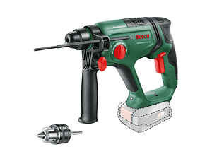 Martelo perfurador sem fio UniversalHammer 18V - Sem bateria | Sem carregador + Adaptador de encabadouro redondo BOSCH DIY 