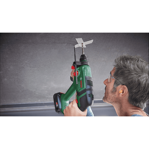 Martelo perfurador sem fio UniversalHammer 18V - 1 bateria de 2,5 Ah | carregador BOSCH DIY 6