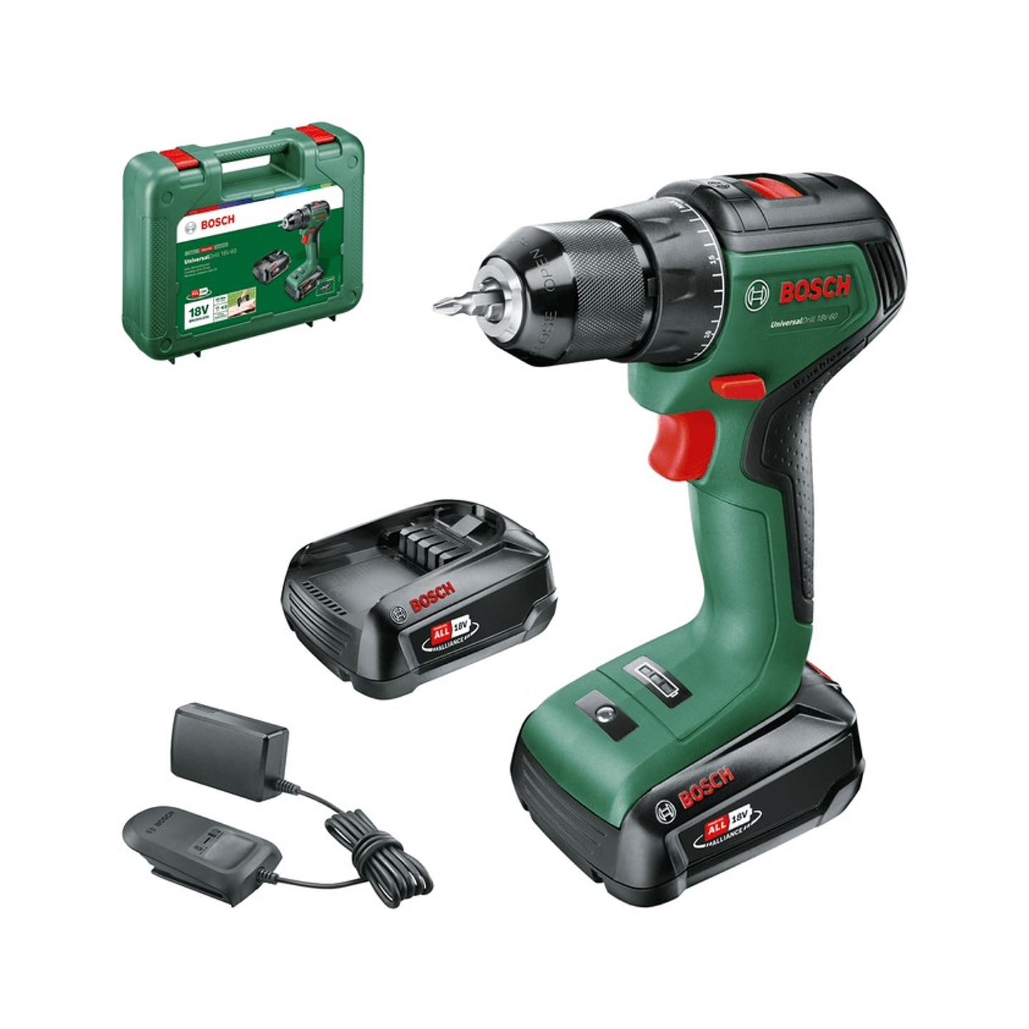 Aparafusadora sem fio UniversalDrill 18V-60 - 2 baterias de 2,0 Ah | carregador BOSCH DIY 2