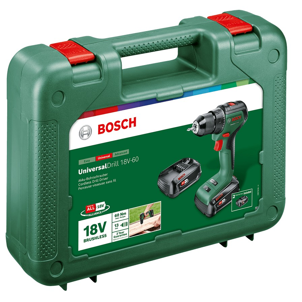 Aparafusadora sem fio UniversalDrill 18V-60 - 2 baterias de 2,0 Ah | carregador BOSCH DIY 3