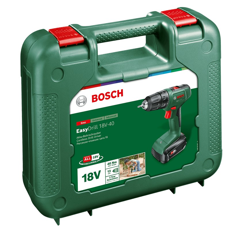 Aparafusadora sem fio EasyDrill 18V-40 - 1 bateria de 2,0 Ah | carregador BOSCH DIY  3