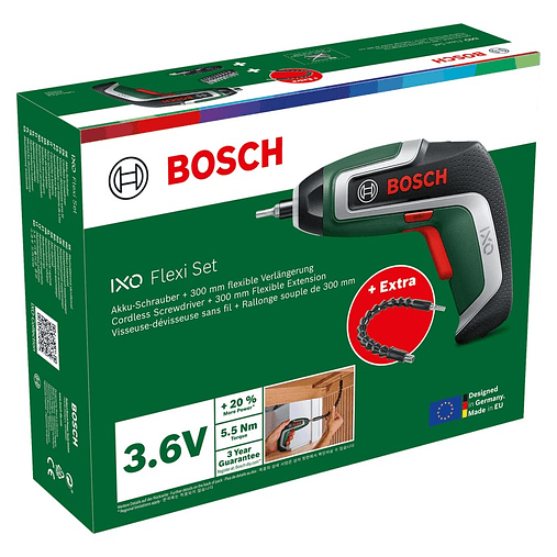 Aparafusadora sem fio Conjunto flexível IXO 7 - Conjunto flexível BOSCH DIY  6