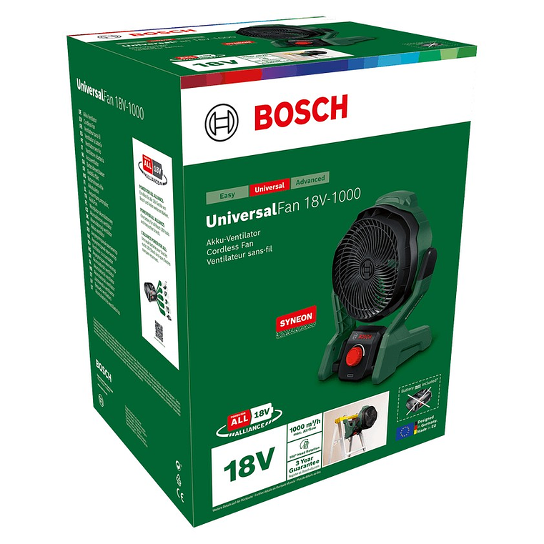 Ventilador sem fio UniversalFan 18V-1000 - Sem bateria | Sem carregador BOSCH DIY  3