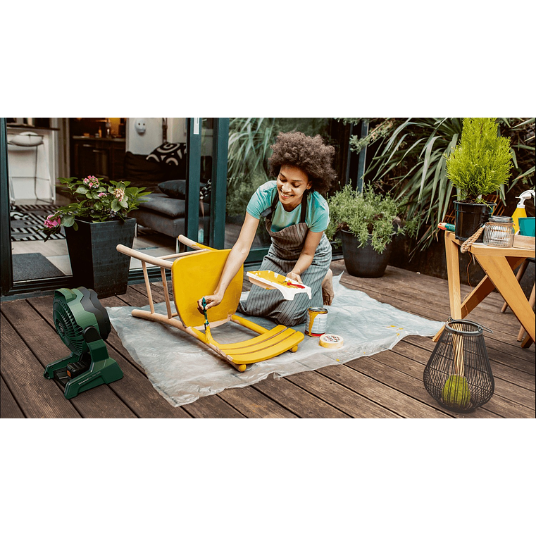 Ventilador sem fio UniversalFan 18V-1000 - 1 bateria de 2,0 Ah | carregador BOSCH DIY 8