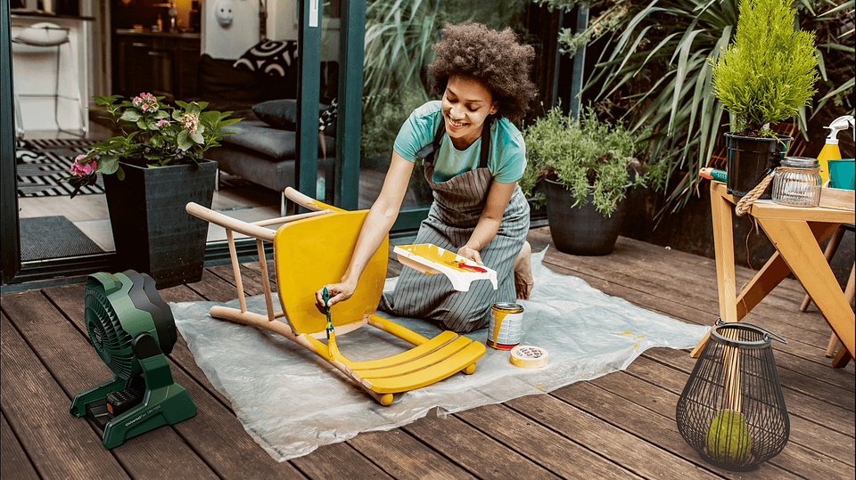 Ventilador sem fio UniversalFan 18V-1000 - 1 bateria de 2,0 Ah | carregador BOSCH DIY 8