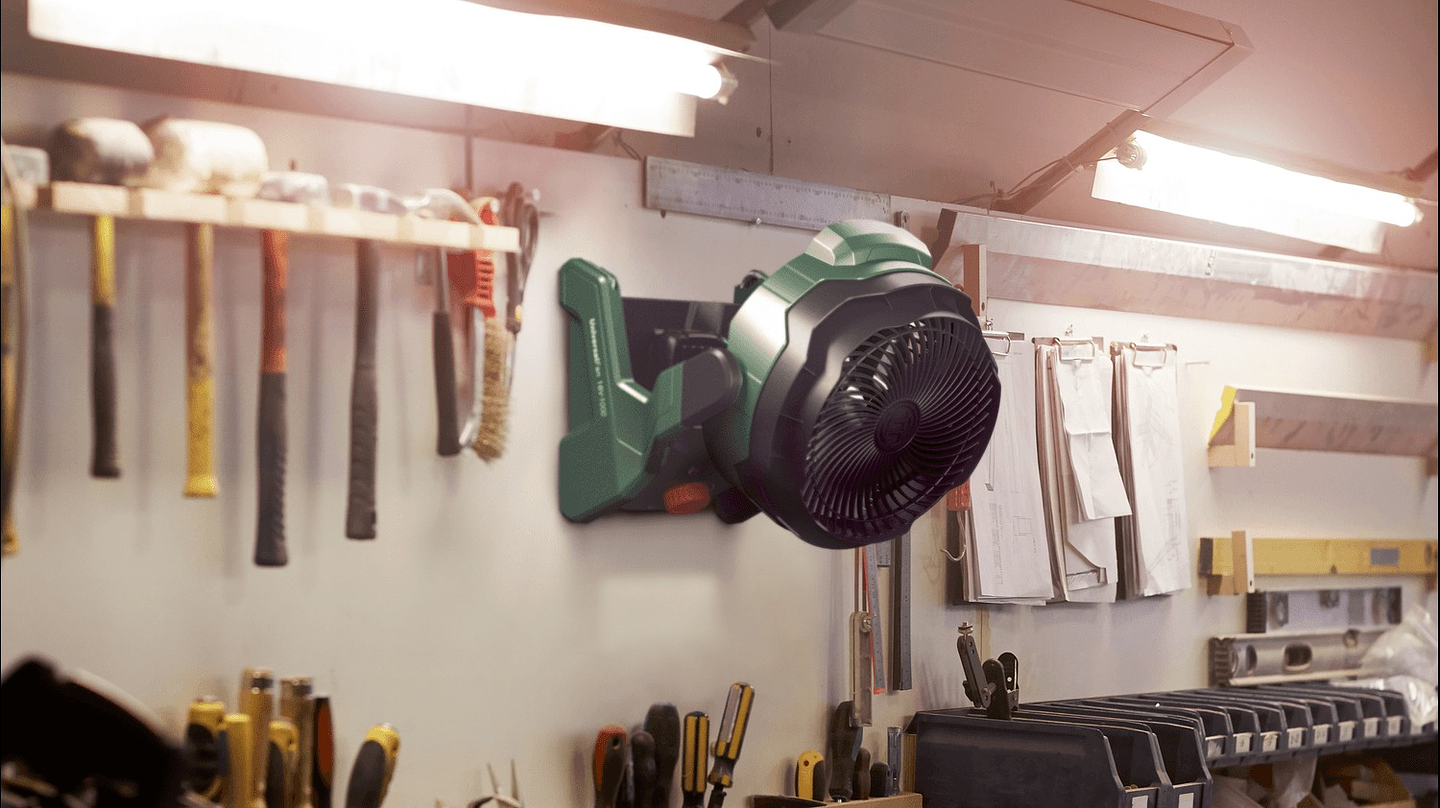 Ventilador sem fio UniversalFan 18V-1000 - 1 bateria de 2,0 Ah | carregador BOSCH DIY 9