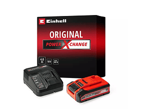 Conjunto de 1 bateria 18V 4.0Ah PLUS + Carregador PXC Starter Kit EINHELL