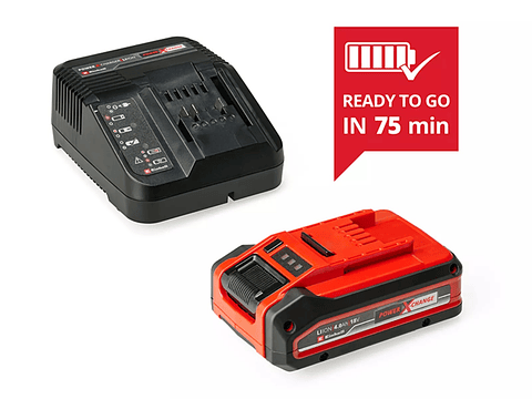 Conjunto de 1 bateria 18V 4.0Ah PLUS + Carregador PXC Starter Kit EINHELL