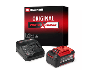 Conjunto de 1 bateria 18V 5.2Ah + Carregador PXC Starter Kit EINHELL