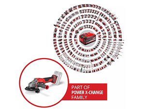 Rebarbadora angular sem fio AXXIO 18/115 Q TP Professional EINHELL 