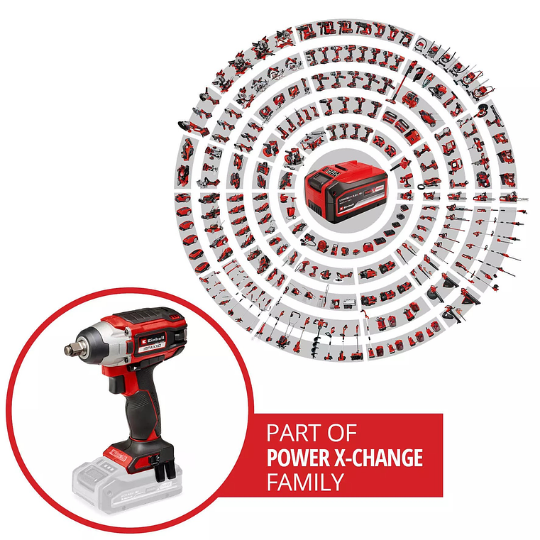 Chave de impacto sem fio IMPAXXO 18/230 PROFESSIONAL EINHELL  5