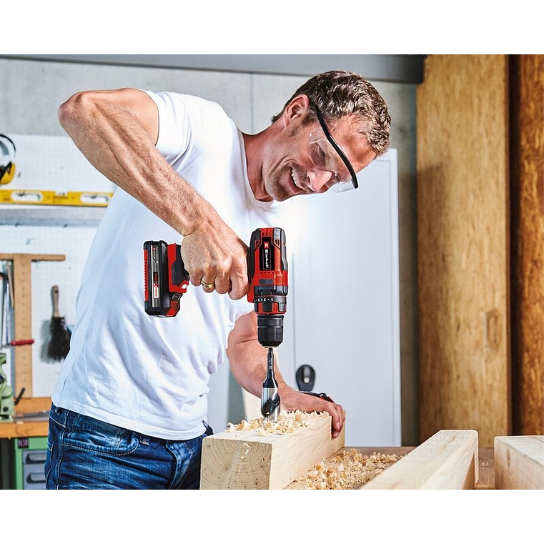 Conjunto de Aparafusadora TC-CD 18/35 Li + rebarbadora TC-AG 18/115 Li + 2 Baterias 18V TC-TK 18 Li Kit EINHELL 6