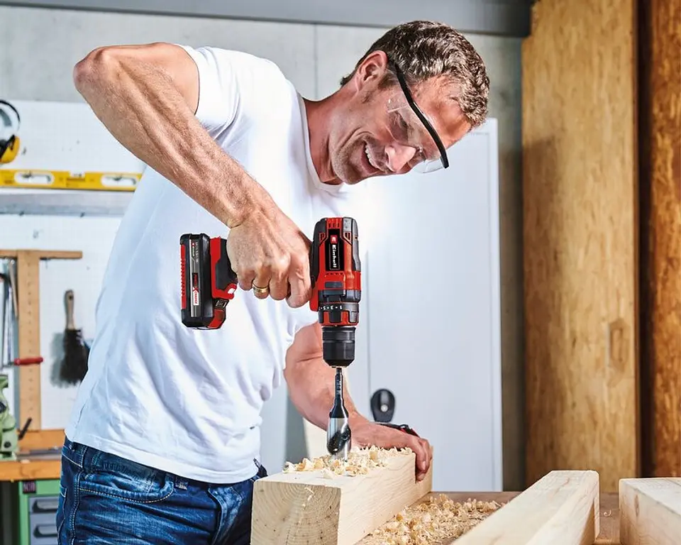 Conjunto de Aparafusadora TC-CD 18/35 Li + rebarbadora TC-AG 18/115 Li + 2 Baterias 18V TC-TK 18 Li Kit EINHELL 6