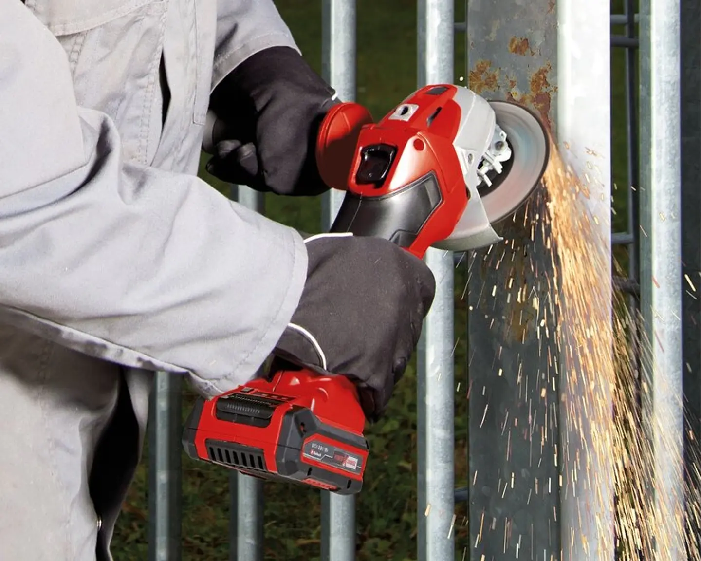 Conjunto de Aparafusadora TC-CD 18/35 Li + rebarbadora TC-AG 18/115 Li + 2 Baterias 18V TC-TK 18 Li Kit EINHELL 7