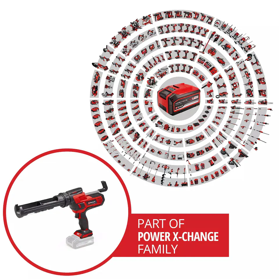 Pistola de cartucho sem fio TE-SG 18/10 Li - Solo EXPERT EINHELL  8