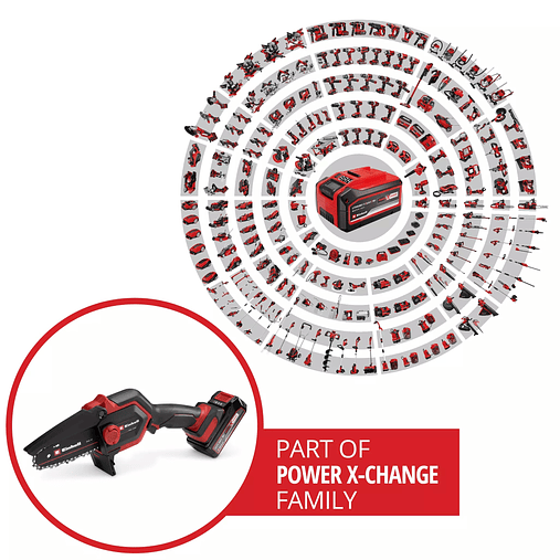 Serra de Poda sem fio GE-PS 18/15 Li Bag Kit EXPERT EINHELL  8