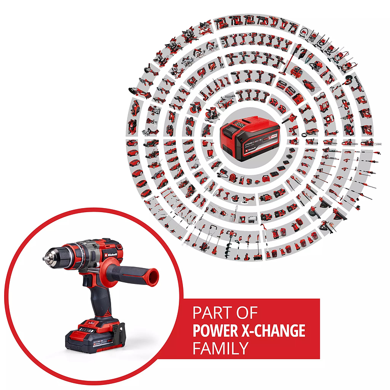 Berbequim de impacto sem fio TP-CD 18/80 Li-i BL (2x2,0Ah) PROFESSIONAL EINHELL  8