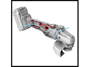 Rebarbadora angular sem fio AXXIO 18/125 EINHELL 
