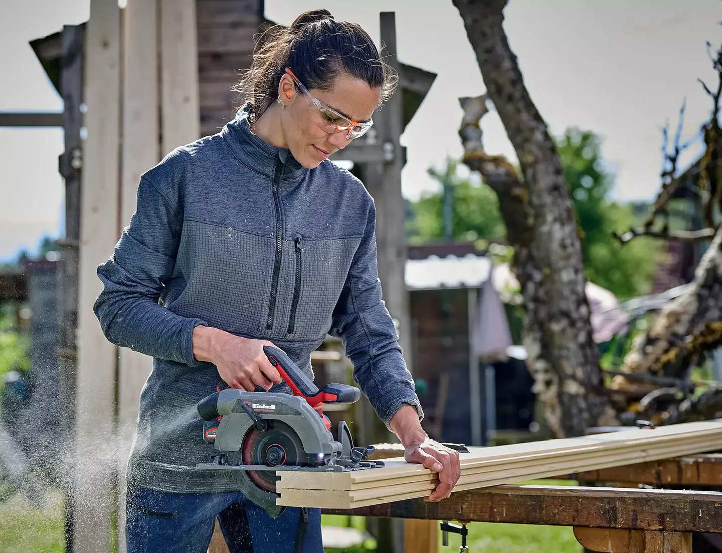 Serra circular de mão sem fio TP-CS 18/165 Li BL Ø165 mm - Solo PROFESSIONAL EINHELL 5