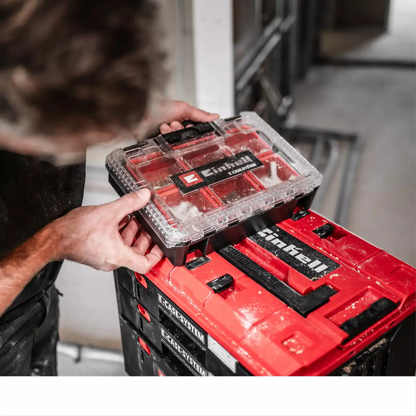 Mala do sistema E-Case Half Size Organizer EINHELL 4