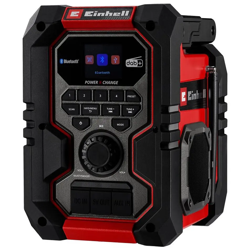 Rádio sem fio TE-CR 18 Li DAB+/FM/BT - Solo EXPERT EINHELL  7