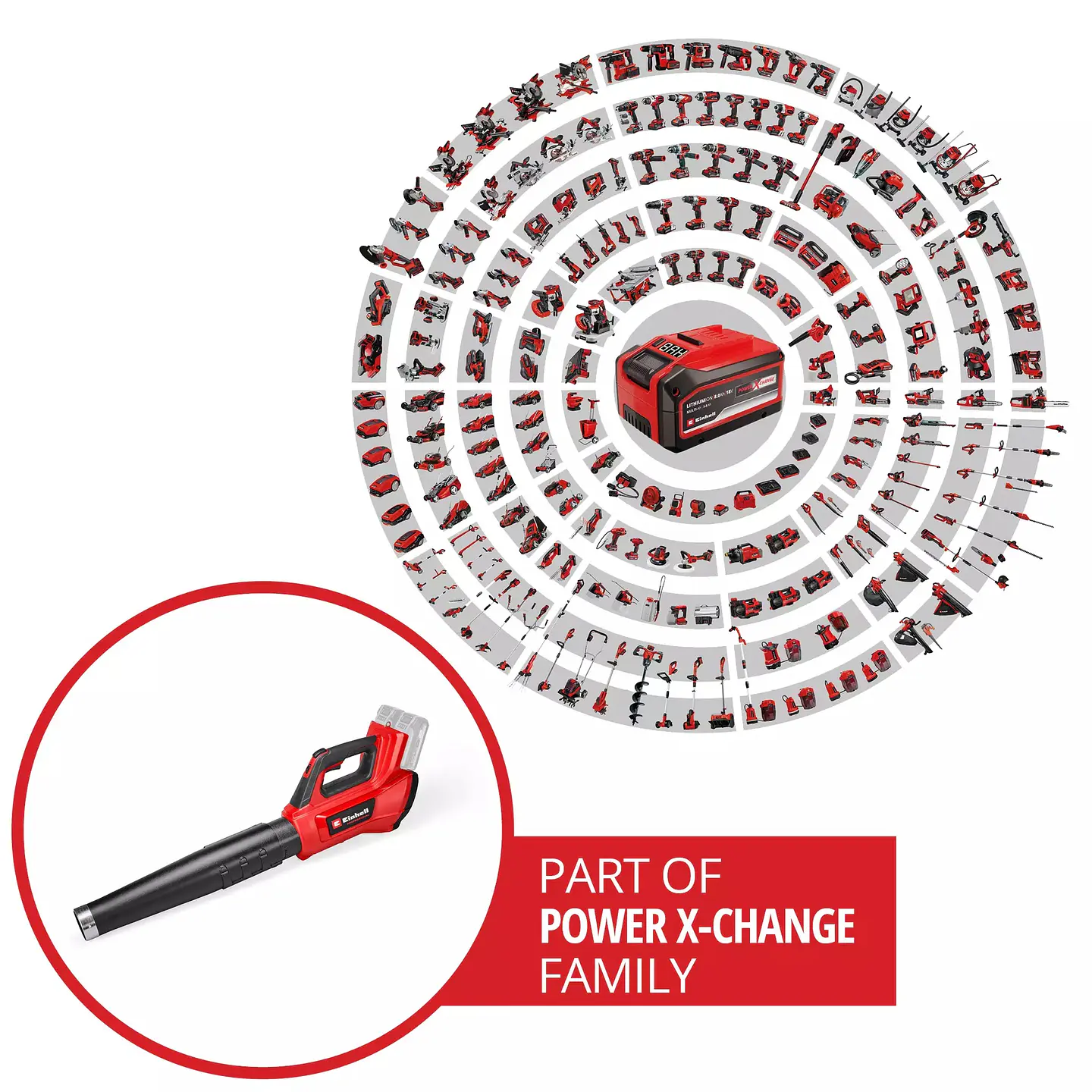 Soprador de folhas sem fio GP-LB 36/230 Li E BL-Solo PROFESSIONAL EINHELL  8