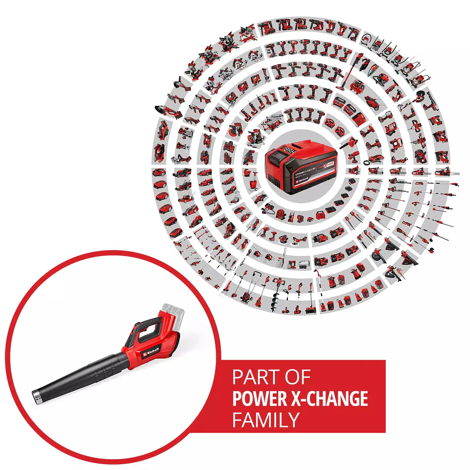 Soprador de folhas sem fio GP-LB 36/230 Li E BL-Solo PROFESSIONAL EINHELL  8