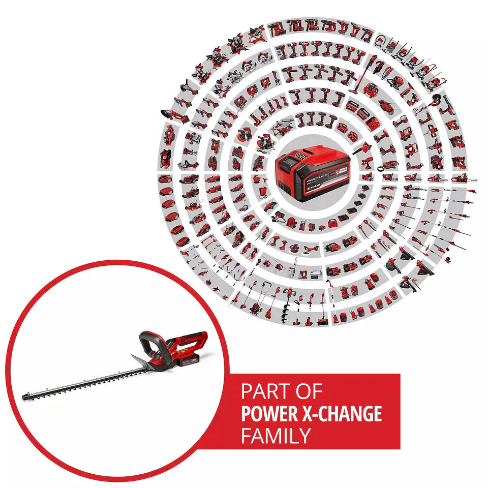 Corta-sebes sem fio GC-CH 1855/1 Li Kit (1x2,5 Ah) CLASSIC EINHELL  5
