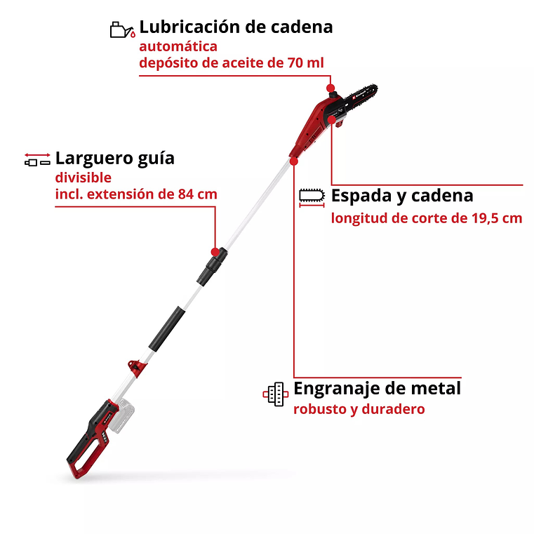Motosserra sem fio Telescópia GC-LC 18/20 Li T - Solo CLASSIC EINHELL  3