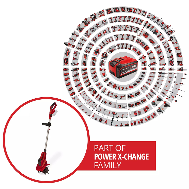 Motoenxada sem fio GE-CR 18/20 Li E - Solo EXPRESS EINHELL  7