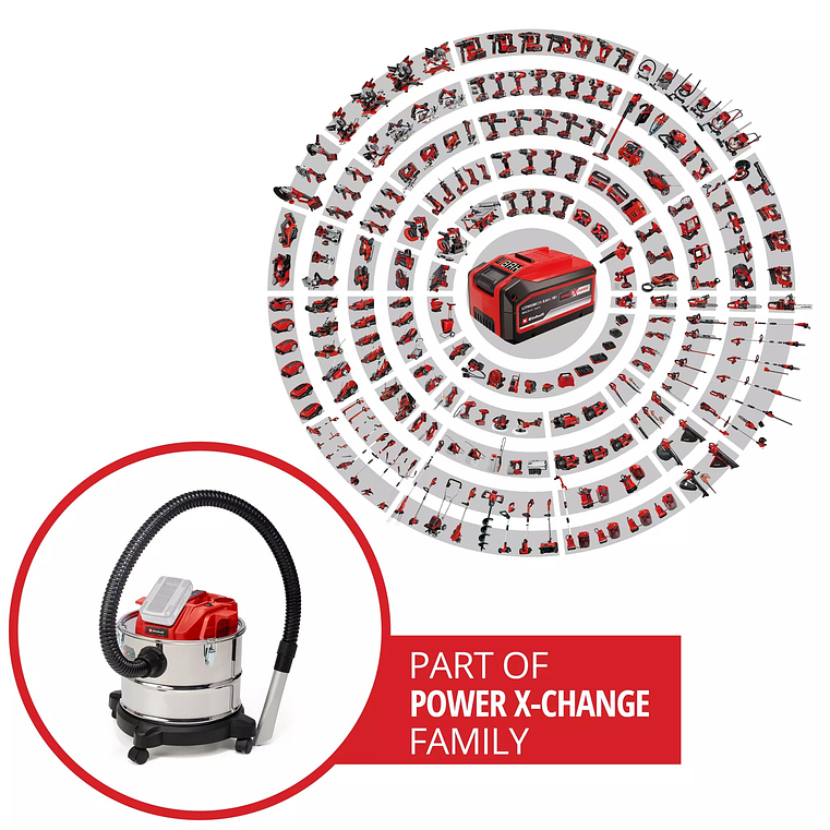 Aspirador de cinzas sem fio TE-AV 18/15 Li C-Solo EXPERT EINHELL  10