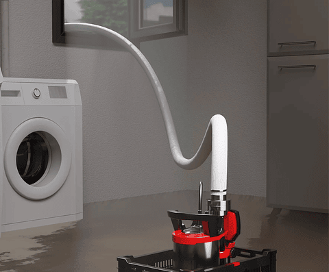 Acessório Bomba Submersível 10 m Lay Flat Hose, Quick Connector EINHELL 