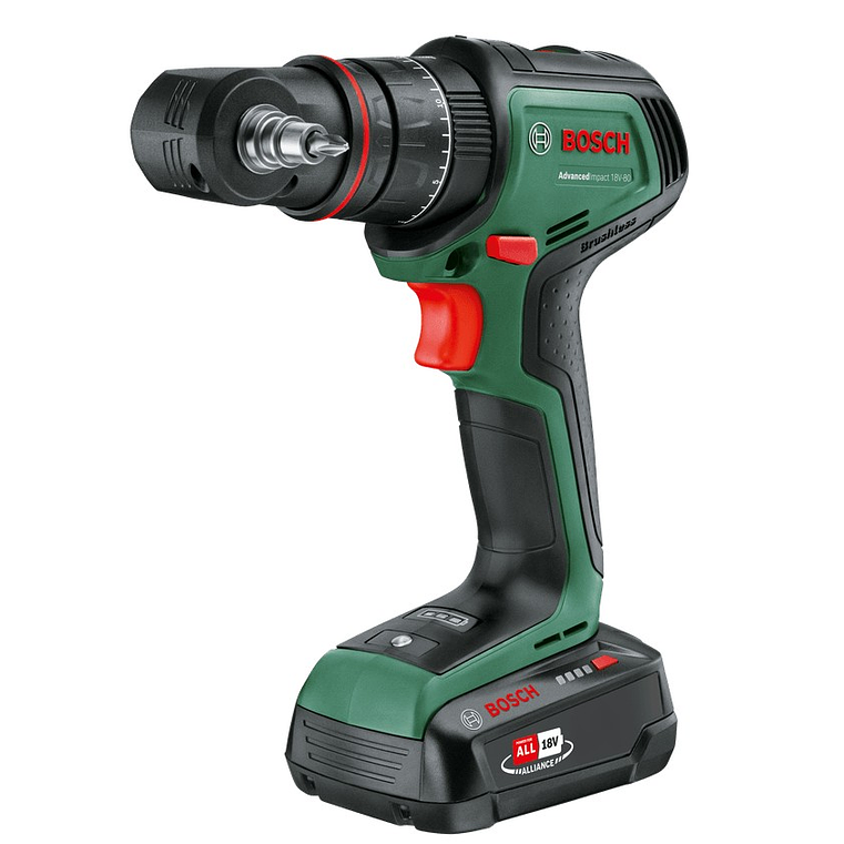 Berbequim com percussão sem fio AdvancedImpact 18V-80 QuickSnap - 2 baterias de 2,0 + 4,0 Ah | carregador BOSCH DIY  3