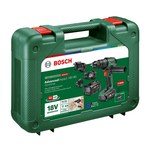 Berbequim com percussão sem fio AdvancedImpact 18V-80 QuickSnap - 2 baterias de 2,0 + 4,0 Ah | carregador BOSCH DIY  5