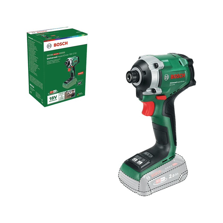 Aparafusadora de impacto UniversalImpactDrive 18V-210 - Sem bateria | Sem carregador BOSCH DIY  3
